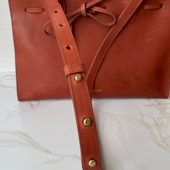 Mansur Gavriel Caramel Leather Tote. - Picture 12 of 16